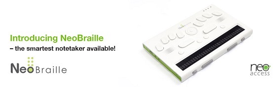 Neo Braille Notetaker banner